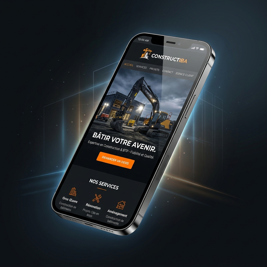 Aperçu mobile mini-site pro
